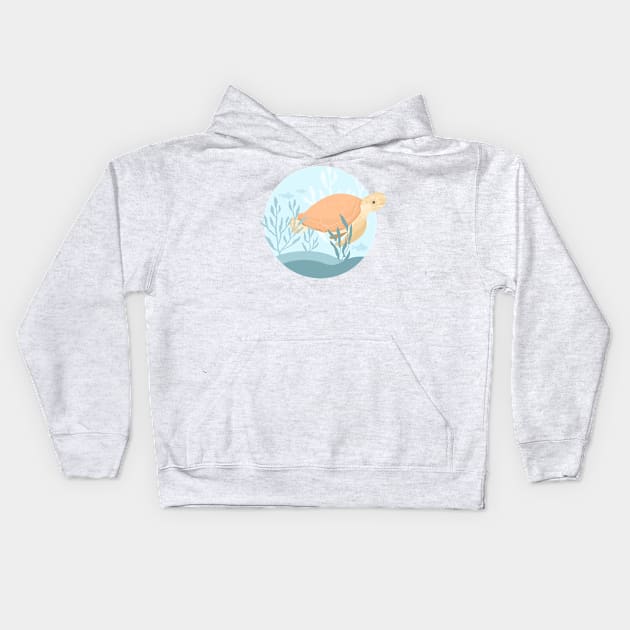 Aesthetic Turtle Kids Hoodie by BillieTofu